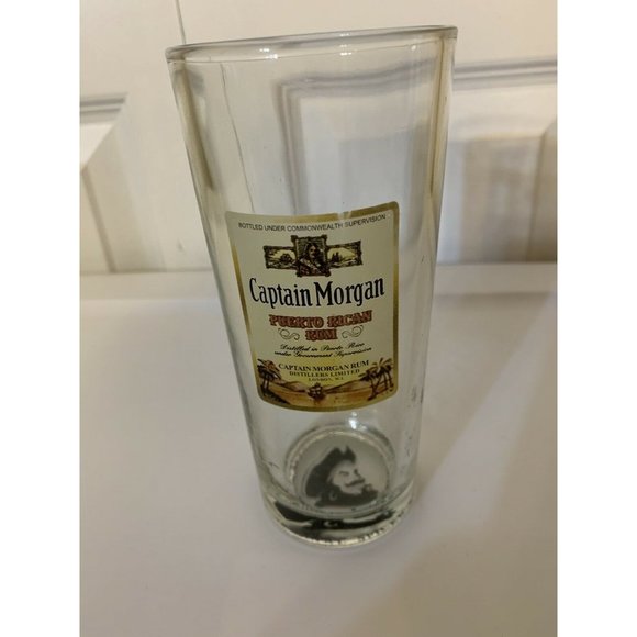 Captain Morgan Spiced Rum 6.25" Tall Drinking Collector Glass Tumbler 16 oz‎ - Picture 3 of 8